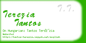 terezia tantos business card